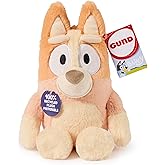 GUND Bingo Sustainably Soft Plush, Made with Recycled Materials, Stuffed Animals for Kids & Toddlers, Orange, 13”