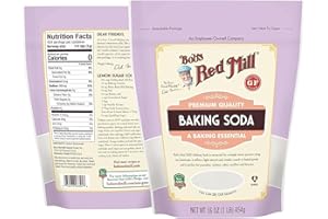 JD Bargain Outlets Bob Red Mill Baking Soda, 16 oz - Aluminum-Free, Food Grade, Gluten-Free Leavening Agent for Baking & Household Cleaning - Natural, Non-GMO, Vegan, Kosher | Organic Baking Soda