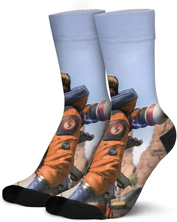 Men ApexLegendswattsongameposter Socks Long Running Crew Socks