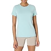 Amazon Essentials Women's Active Soft Cotton Regular Fit Crewneck Short Sleeve Lightweight Yoga Workout T-Shirt