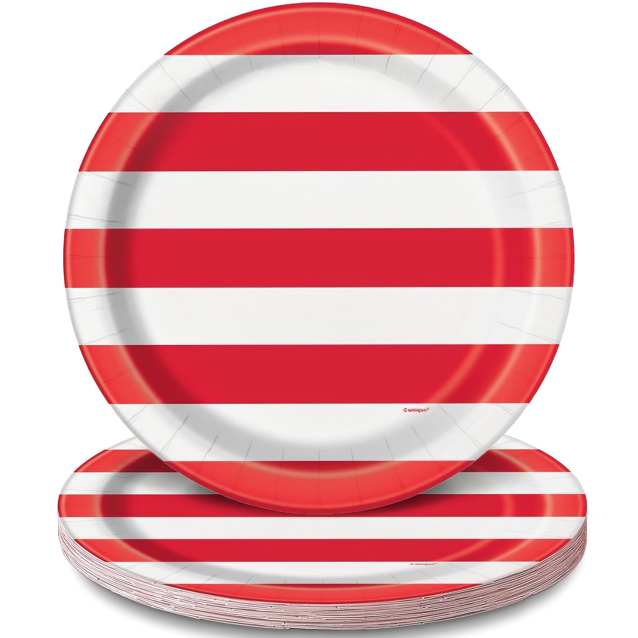 Unique Party 58645 - 23cm Stars and Stripes 4th of July Paper Plates, Pack of 8