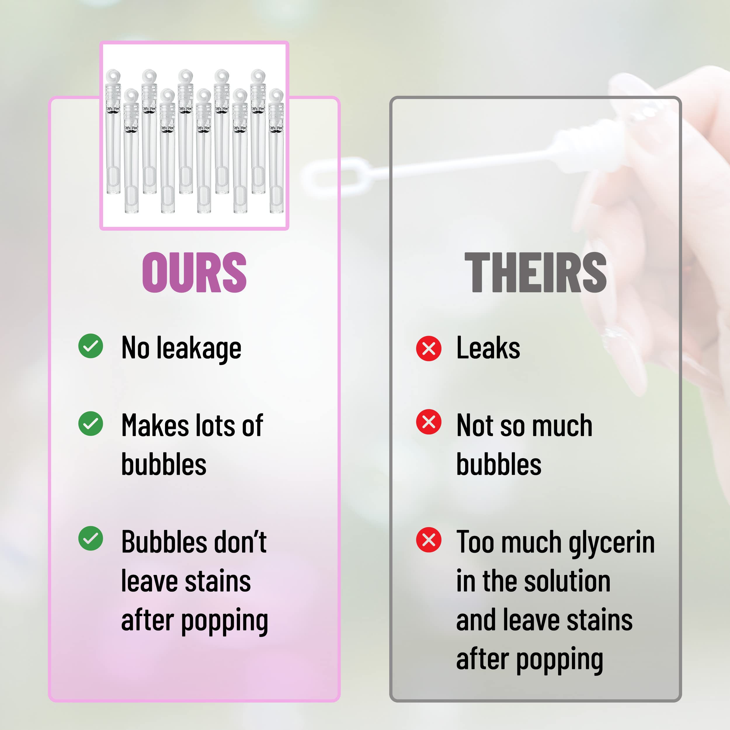 Mr. Pen- Mini Wedding Bubbles, 4-Inch, 16 Pack, White Mini Bubble, Party Favors Bubbles, Mini Bubble Wands, Wedding Bubbles