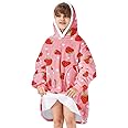 Zando Blanket Hoodie Wearable Blanket Kids and Adult Gift Comfy Blanket Hoodie Oversized Sweatshirt Sherpa Fleece