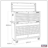 Sealey 23 Drawer Tool Chest Combo Ball Bearing Slides Black view 2