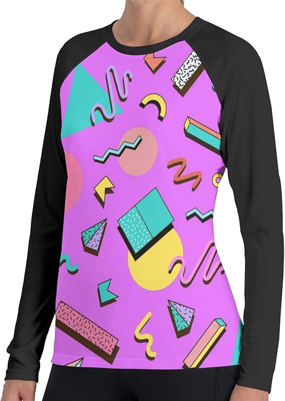 Lady T-Shirt Bright Vector Template 80s 1 Long SleeveTee Comfortable