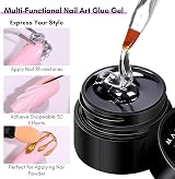 Makartt Nail Rhinestone Glue Gel Kit 15g Super Adhesive for Gems Crystal Stones view 4