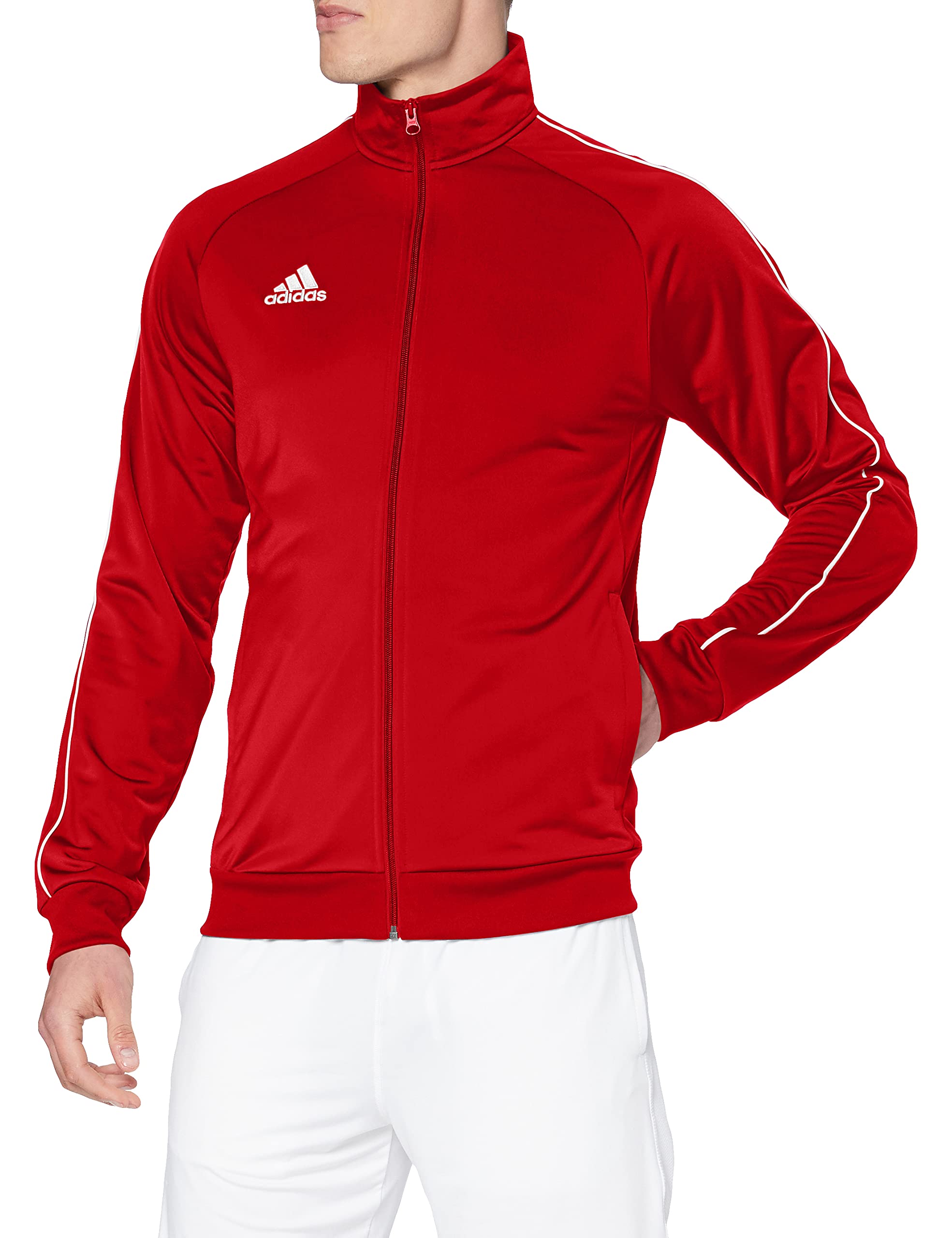 adidas core 18 polyester jacket