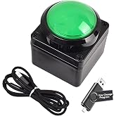 Programmable USB Macro Keyboard, Major Policy Decision Button, One Handed Programmable Setting &amp; Game Switch Control Keyboard, U Flash Disk with Customized Program, Default Enter Function, Green