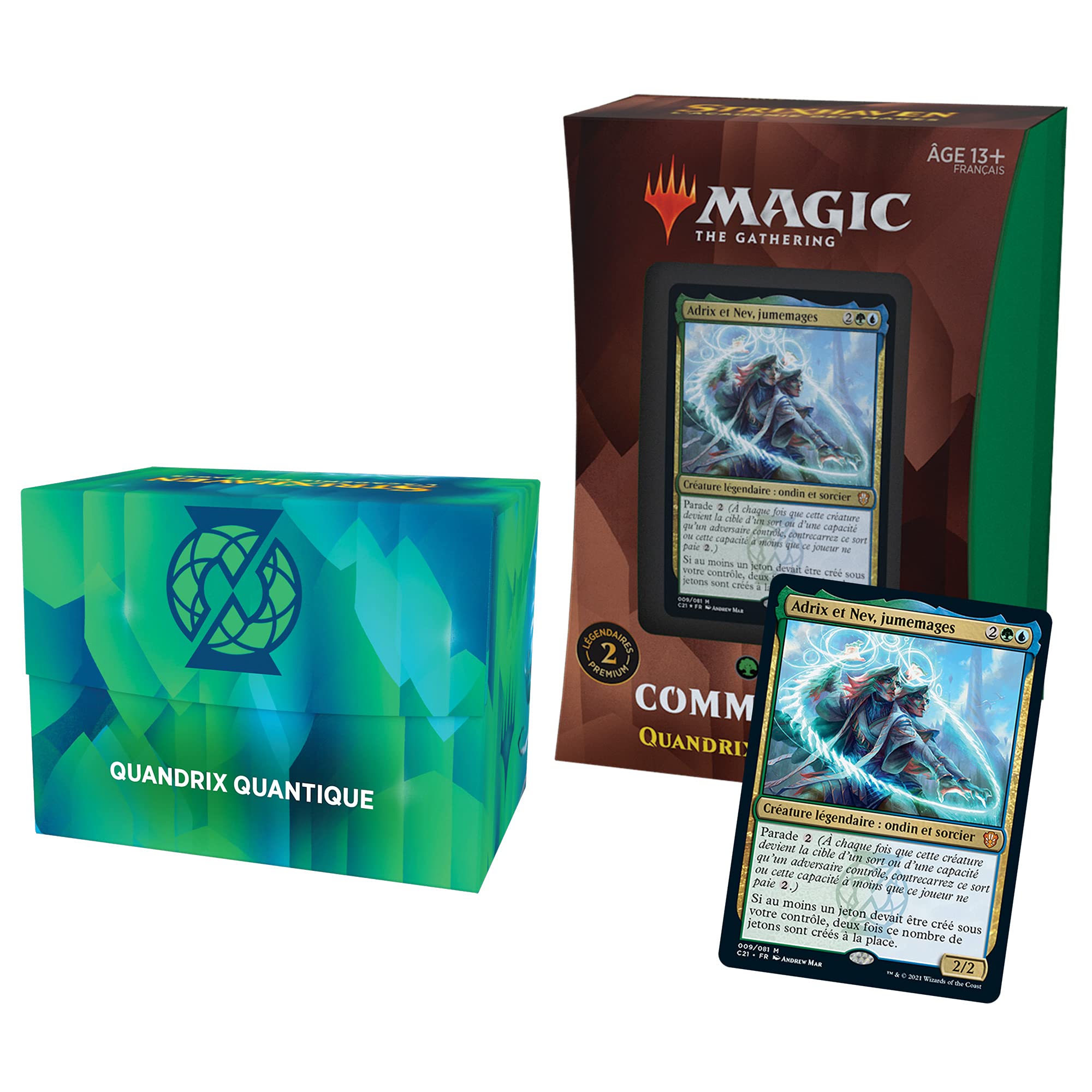 Magic: The Gathering quantique Deck Commander Strixhaven-Quandrix Quantum (Blue-Green)