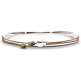 Made by Nami Surfer Anklet with Snap Hook Clasp Waterproof & Adjustable Thin String Ankle Bracelets for Women and Men Handmade Jewelry for Beach and Music Festival Accessories