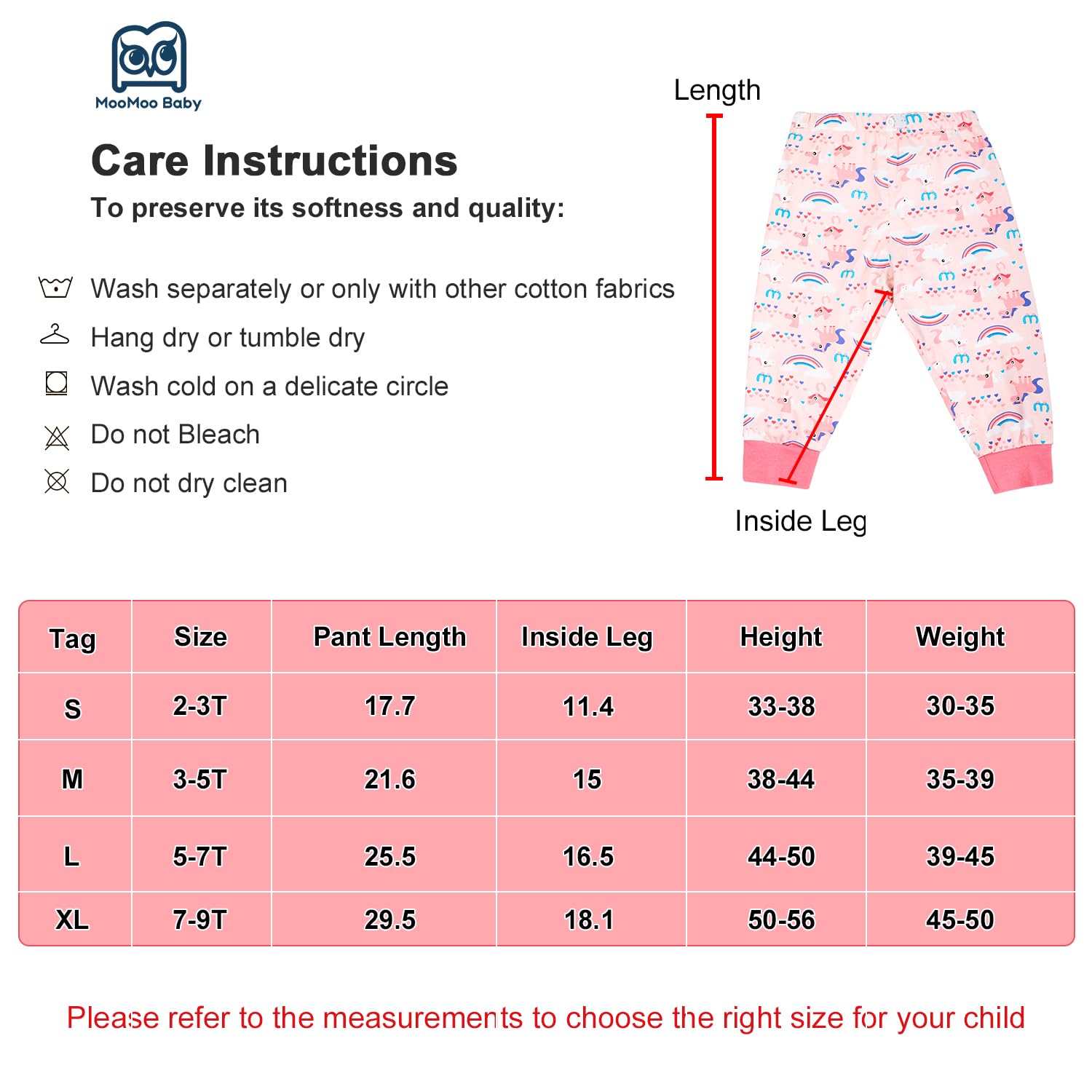 MooMoo Baby Waterproof Diaper Pants for Potty Training 2 Packs Nighttime Diaper Short for Boys and Girls