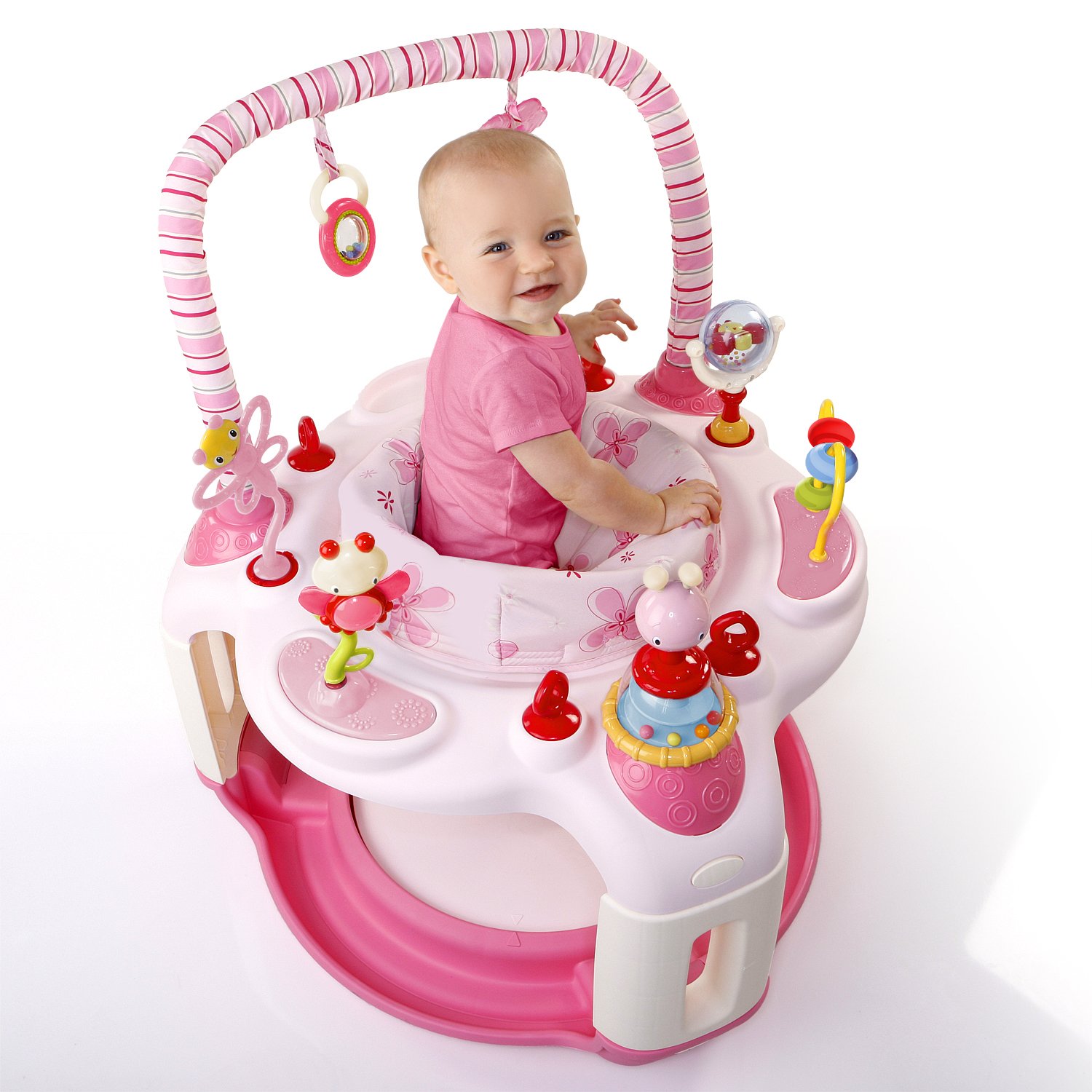 pink baby activity centre