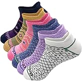 bataidis Anti-blister Thick Cushioned Wicking Odor Resist Athletic Casual Ankle Socks 6 Pairs