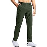 Pudolla Men's Golf Pants Stretch Work Dress Comfy Pants 30"/32"/34" Lightweight Quick Dry Casual Slacks Trousers with Pockets