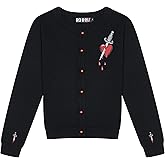 Ro Rox Heart & Dagger Cardigan Gothic Embroidered Button-Up Long Sleeve Top