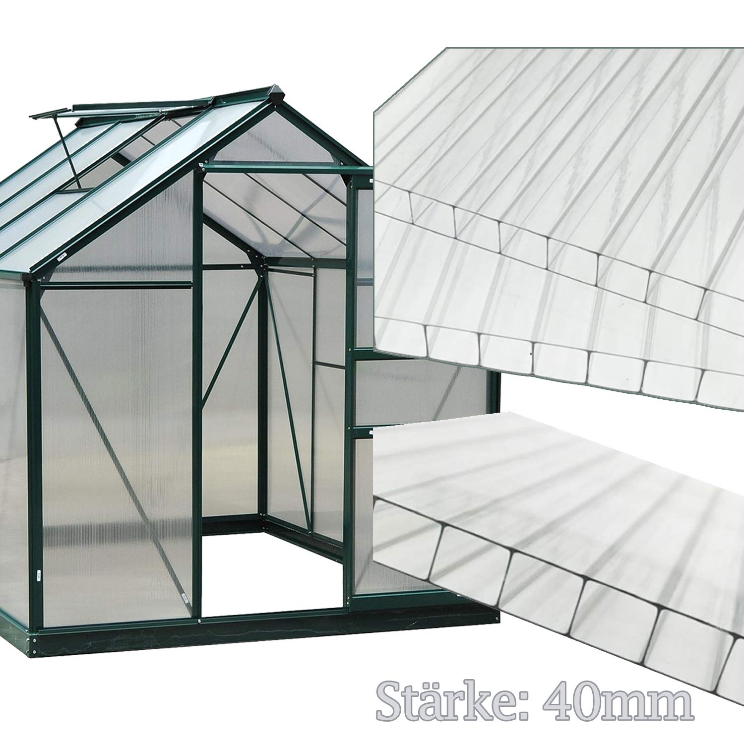 Wolketon 14x Polycarbonat Hohlkammerstegplatten 60 5 X