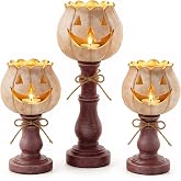 3PCS Pumpkin Tealight Candle Holder Set, Fall Decor, Halloween Party | Charming Halloween Pumpkin Design, Warm & Cozy Candlelight, Versatile Fall Home Décor, Perfect for Halloween & Thanksgiving