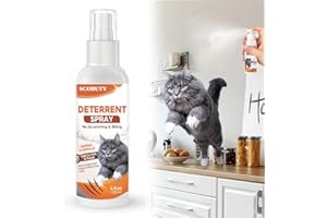 TUHIMO Cat Repellent Spray, Effective Cat Deterrent Spray with Bitter - Anti-Scratching Cat Training Spray for Protecting Furniture