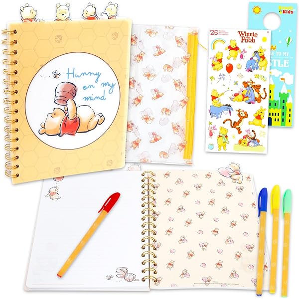 Winnie the Pooh Journal Set - Bundle with Winnie the Pooh Notebook