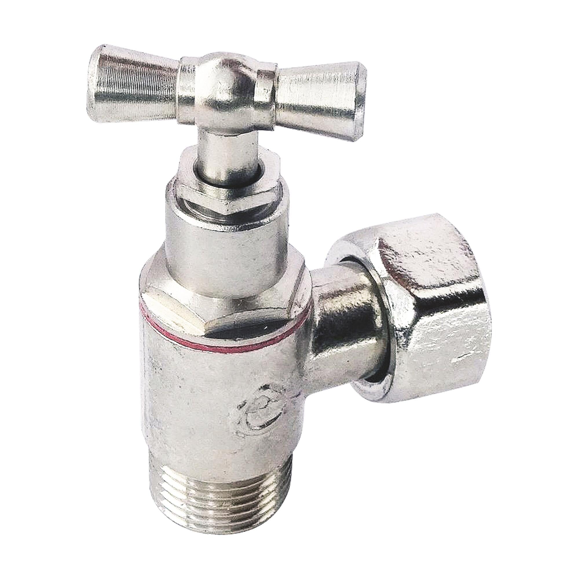 SOMATHERM FOR YOU 155-44 YOU-M12/17 Brass Angle Toilet Valve-Prisoner Nut 12/17 (3/8 Inch) Rob. Hunting equ. Nickele Press etou.3/8, Grey, Norme