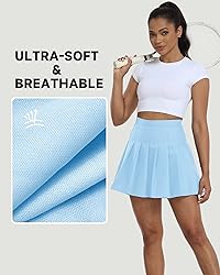 Women's Pleated Skirts Sky Blue Athletic Skirt Golf