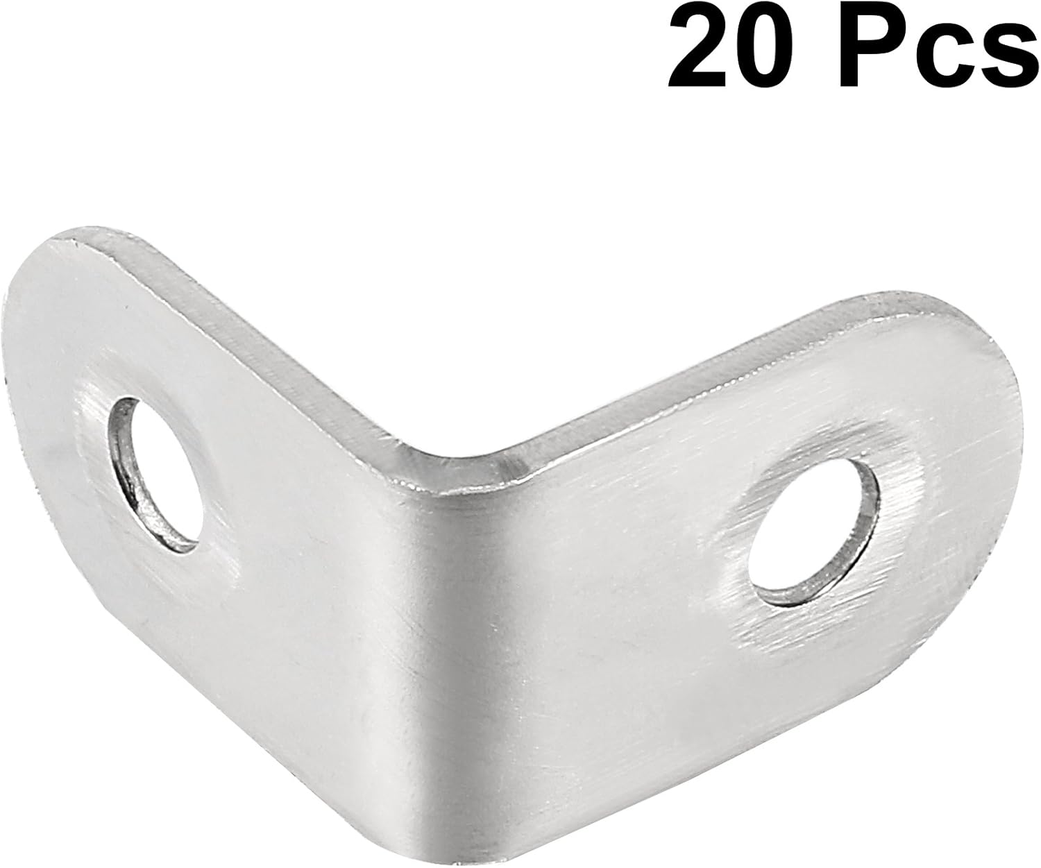 sourcing map Stainless Steel Shelves Corner Brace 25mmx25mmx16mm - Image 3