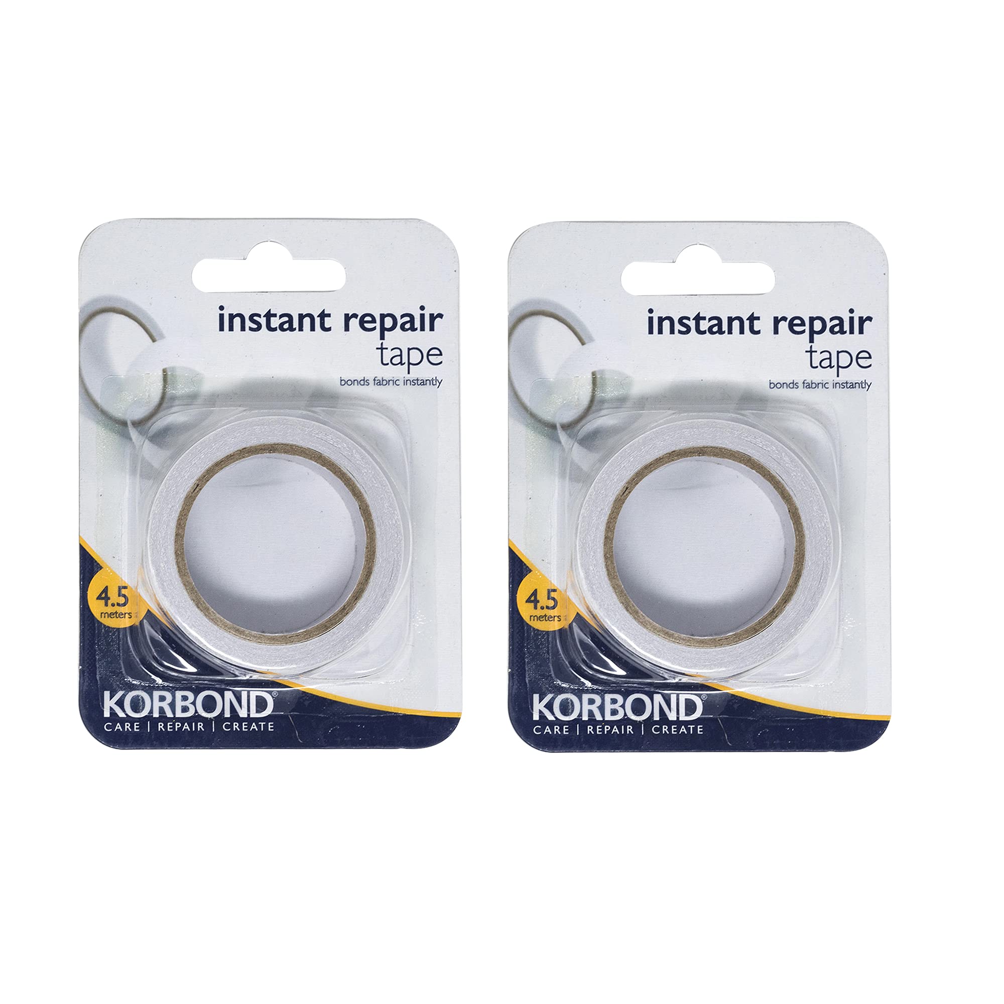 Korbond Instant Bond Fabric Tape - 9m - NO IRONING OR SEWING REQUIRED - Emergency Fix Clothes Tape for Repair and Temporary Hems