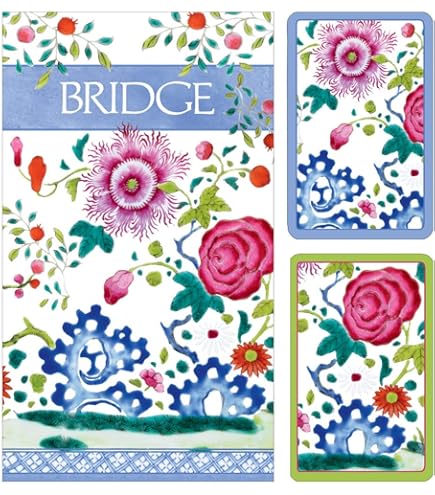 Caspari Bridge Score Pad - Albemarle Hall Design With 40 Sheets