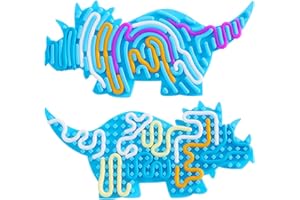 Dinosaur Sensory Activity Board, Silicone Fidget Board Push Peel Sensory Board Sensory Toys for Kids, Sensory Board for Calmi