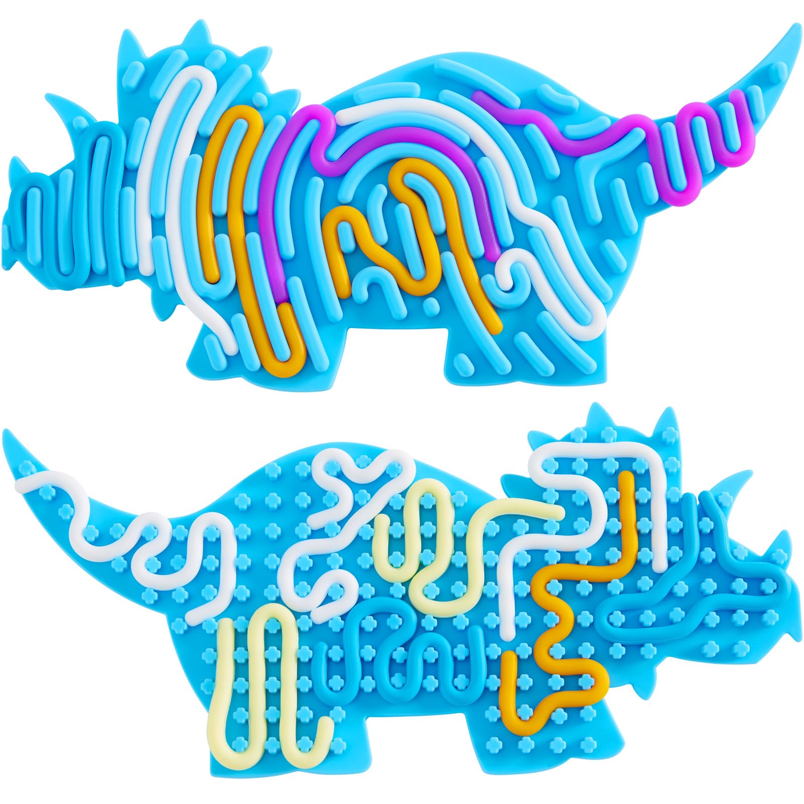 Dinosaur Sensory Activity Board, Silicone Fidget Board For Stress Relief, ADHD Fidget Toys, Unique Shapes, Sensory Toys For Autism Calm Down