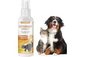 Inscape Data Cat Deterrent Spray, Effective Cat & Dog Repellent Spray for Furniture Sofa Protector - Pet Behavior Training Spray with Bitter, Indoor & Outdoor Use