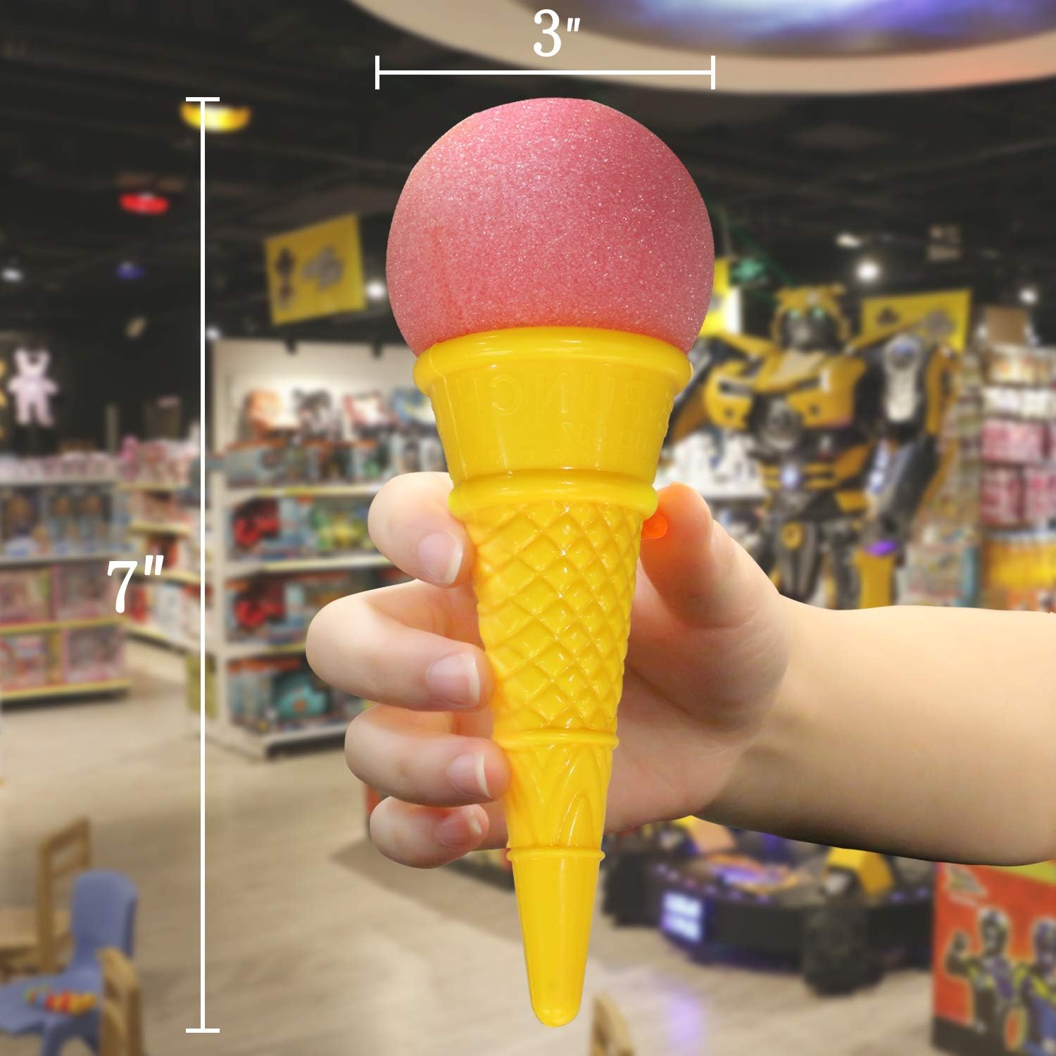 ice cream cone popper toy