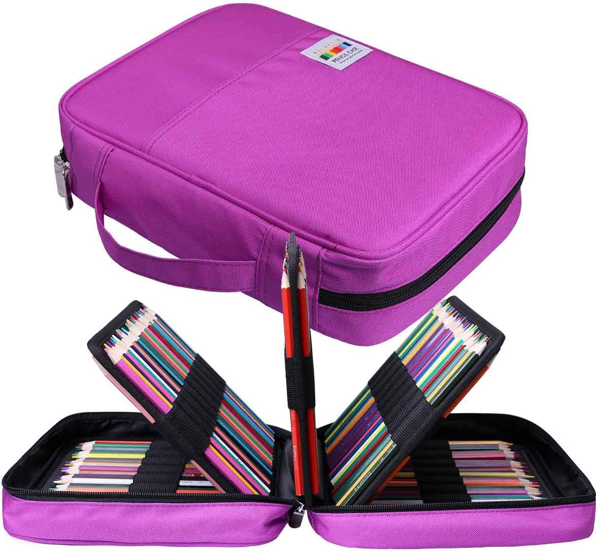 Peut Contenir 220 Trousses de Crayons de Couleur Jakago Grande Capacité