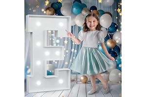 Bugame Marquee Letters 90cm Tall White Letters with E Light Large Letter for Birthday Anniversary Graduation Party Wedding De