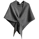 XRTBMN Pashmina Shawl Wraps for Women Knitted Shawls Scarf Solid Color Lightweight Poncho Wrap Tops Fall Winter Clothing