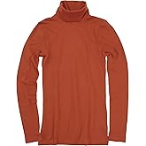 J.Crew Mercantile Women's Tissue Turtleneck Tee (XS, Burnished Rust)