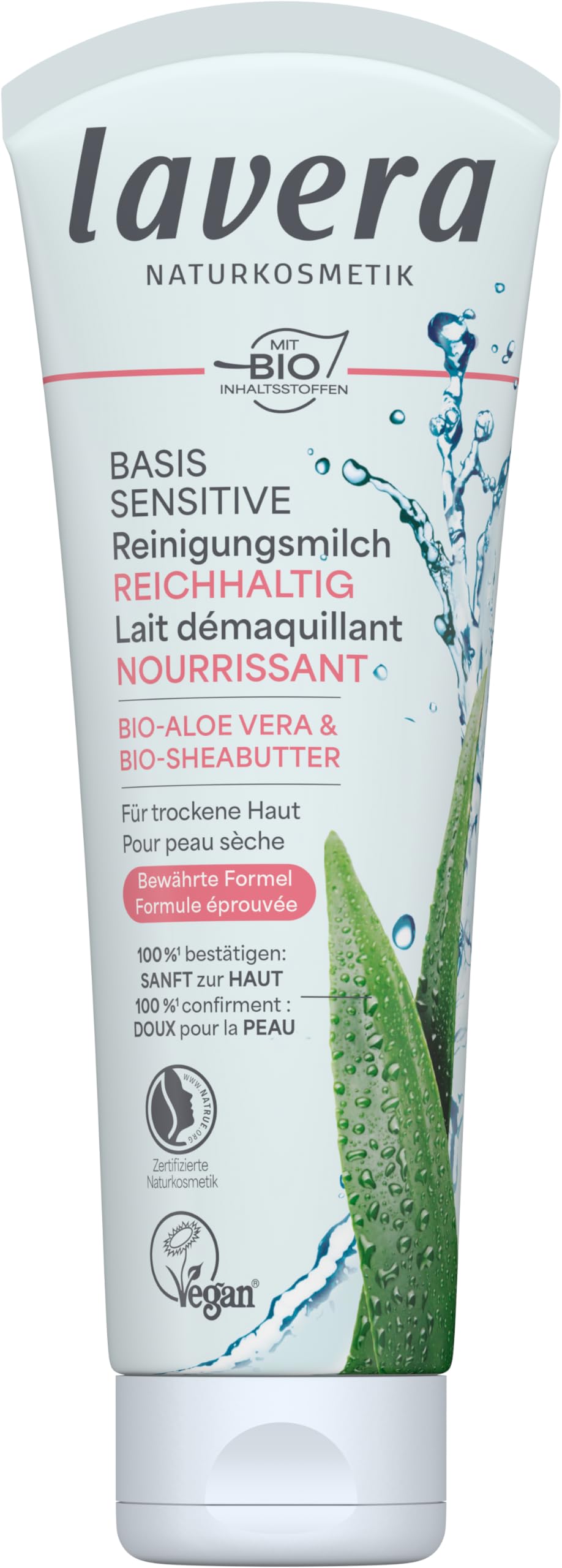 LAVERA Basis Sensitiv Cleansing Milk Organic Plant Ingredients 100% Natural — image 1
