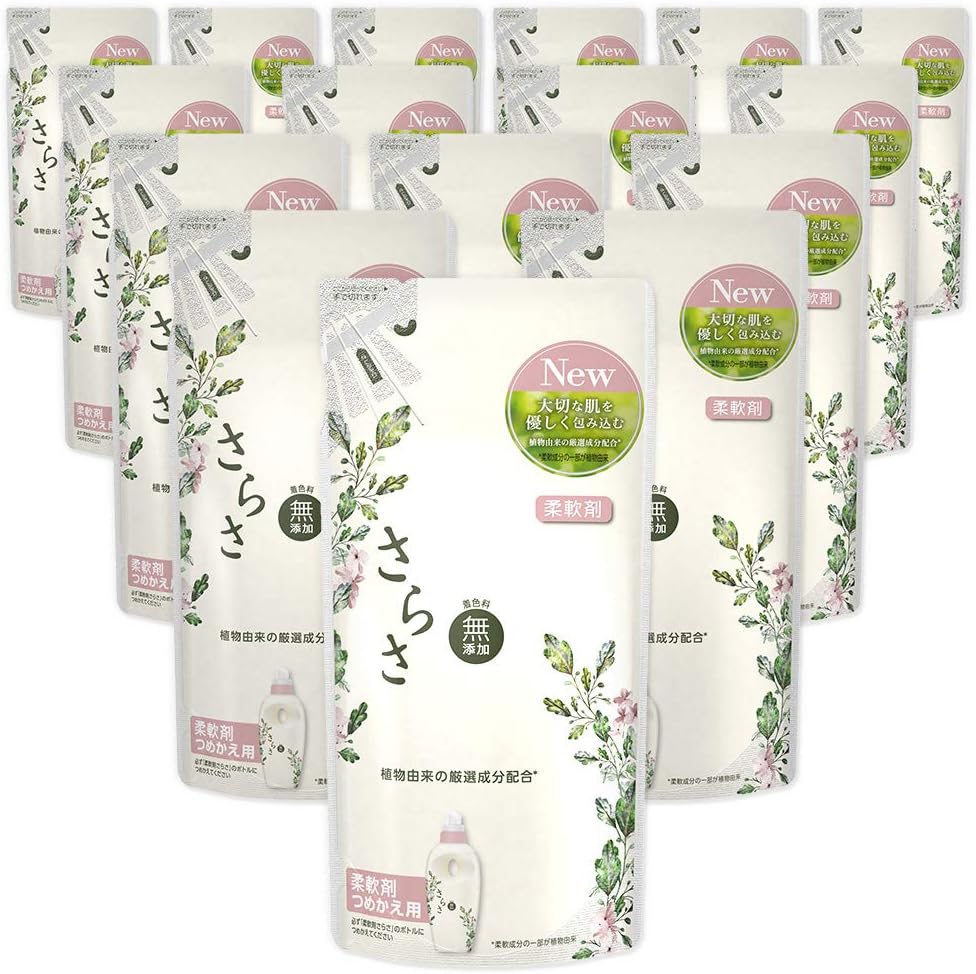 ケース販売 さらさ 無添加 植物由来の成分入り 柔軟剤 詰め替え 440ml 16袋 さらさ ドラッグストア Amazon