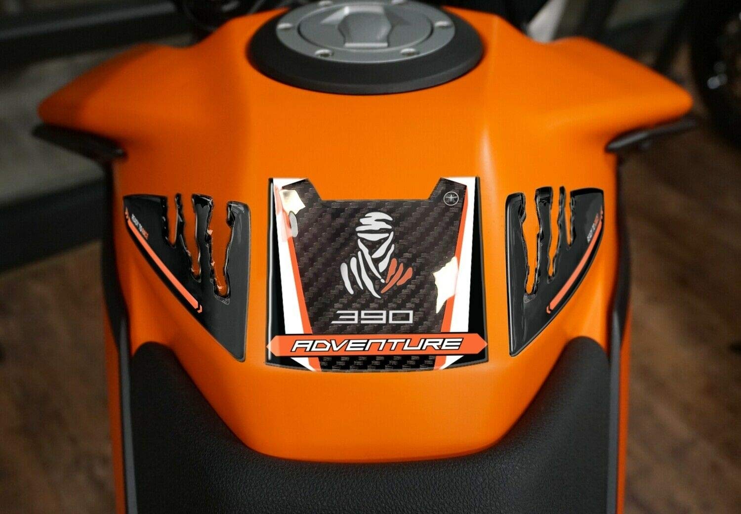 labelbike - 3D Resin Adhesive Tank Sticker for motorcycle tanks compatible with KTM 390 Adventure