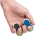 Yogi Fidget Toy - Patented Fidget Spinner, Quiet Fidget Toys Adults and Kids Love. Best Stress Relief Sensory Tool for Anxiety, ADHD, and Autism. Includes Five Finger Fit Rings- 2 Pack
