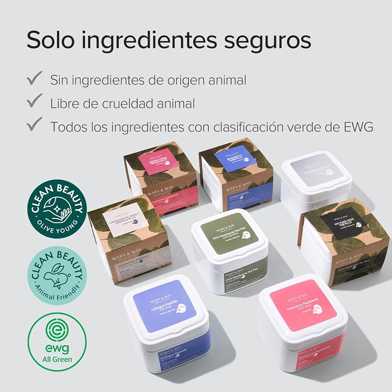 Máscara de Hidra de Pantenol Hialurónico - Máscara de Folha Diária para Hidratação Intensa e Calmante - Cuidados de Pele Coreanos, Hipoalergénicos e Livres de Crueldade, 30 Sheets — foto 6 de 7
