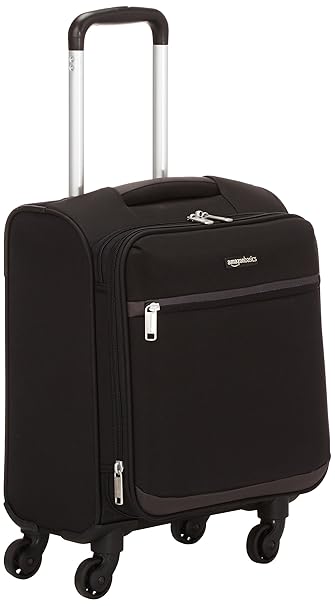 AmazonBasics - Roll-Reisetrolley, 47 cm, Schwarz