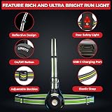 LUMEFIT Run Light Chest LED Headlamp 500 Lumen 120° Beam USB Rechargeable view 3