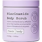 Frank Body Niacinamide Body Scrub | Vegan, Cruelty Free, Gentle Exfoliating Body Scrub | Helps to Fight Breakouts and Dryness