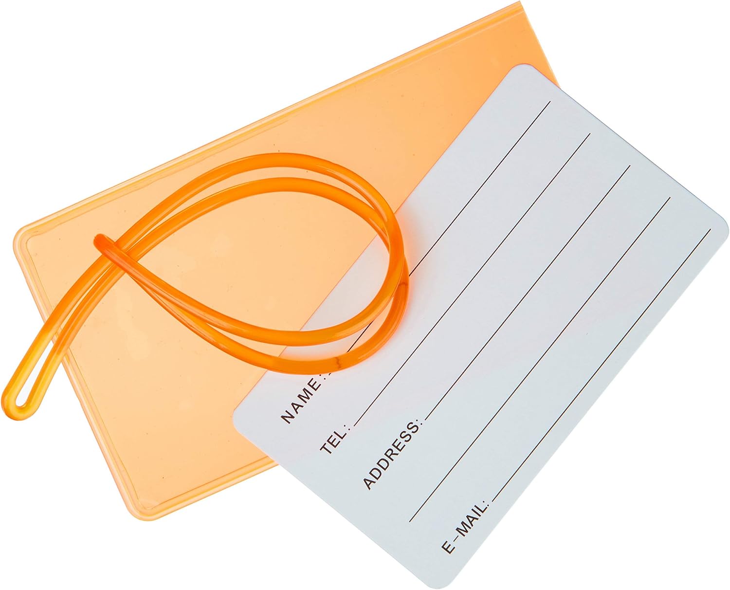 10 Pack Luggage Tag Suitcases Plastic Travel Bag & Baggage ID Label Tags (01 Mixed Colors): Clothing