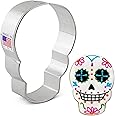 Skull Cookie Cutter Halloween Day of the Dead Día de Los Muertos Sugar Skull, 3.5" Made in USA by Ann Clark