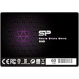 Silicon Power 60GB SSD S60 MLC High Endurance SATA III 2.5" 7mm (0.28") Internal Solid State Drive- Free-download SSD Health Monitor Tool Included (SP060GBSS3S60S25AE)