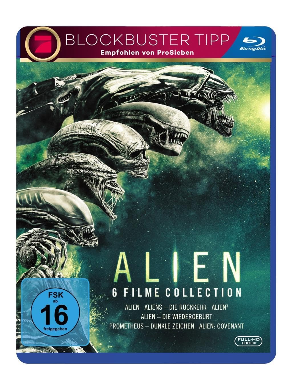 Alien - 6 Filme Collection,6 Blu-rays