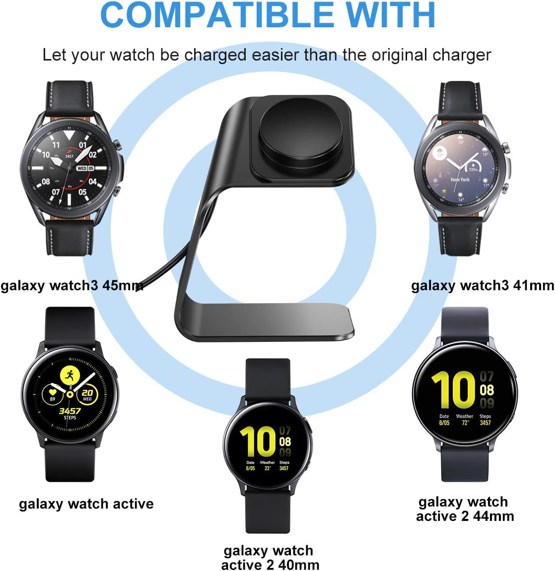 CAVN Charger Compatible with Samsung Galaxy Watch 4/Watch 4 Classic