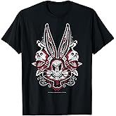Looney Tunes Bugs Bunny Red Sugar Skull T-Shirt